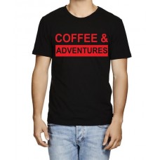 Coffee And Adventure Graphic Printed T-shirt