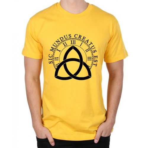 Sic Mundus Creatus Est Graphic Printed T-shirt