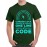 Men's Round Neck Cotton Half Sleeved T-Shirt With Printed Graphics - Cursor Lock Code