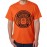 Men's Round Neck Cotton Half Sleeved T-Shirt With Printed Graphics - Dark Rider