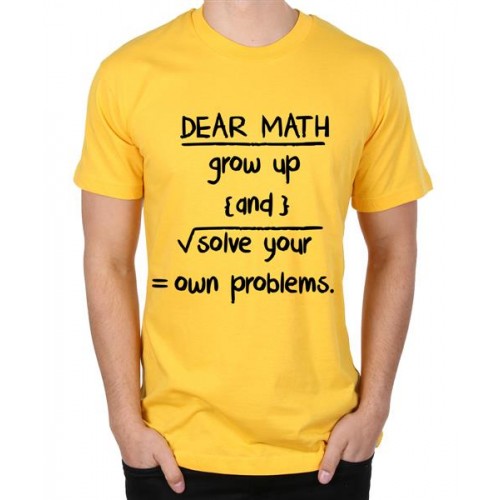 Dear Math Graphic Printed T-shirt