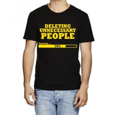 Deleting Unnecessary People Graphic Printed T-shirt
