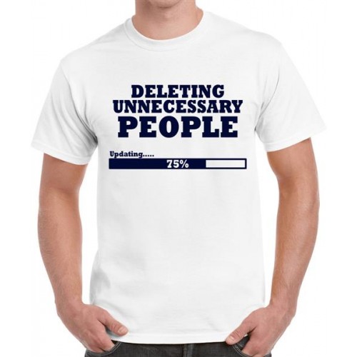 Deleting Unnecessary People Graphic Printed T-shirt