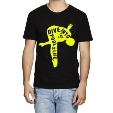 Dive Into The Pool Of Life Graphic Printed T-shirt