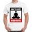 Men's Round Neck Cotton Half Sleeved T-Shirt With Printed Graphics - Do not Hate Meditate
