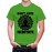 Men's Round Neck Cotton Half Sleeved T-Shirt With Printed Graphics - Don't Hate Meditate