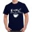 Caseria Men's Round Neck Cotton Half Sleeved T-Shirt With Printed Graphics - E=MC2