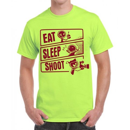 Eat Sleep Shoot Graphic Printed T-shirt
