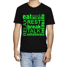 Relax Refresh Graphic Printed T-shirt