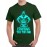 Men's Round Neck Cotton Half Sleeved T-Shirt With Printed Graphics - Fighting Till End
