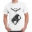 Men's Round Neck Cotton Half Sleeved T-Shirt With Printed Graphics - Fly Music