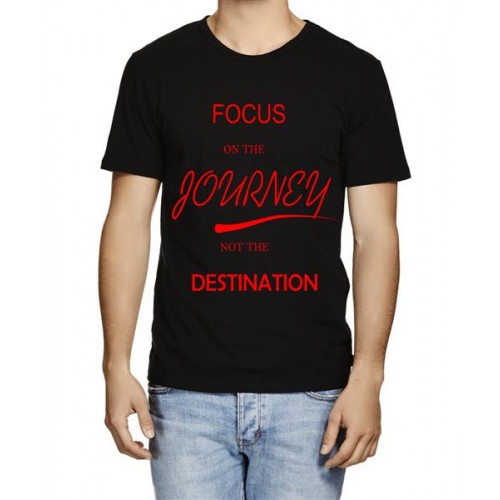Focus On The Journey Not The Destination Graphic Printed T-shirt