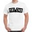 Men's Round Neck Cotton Half Sleeved T-Shirt With Printed Graphics - Friend Unzip