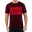 Men's Round Neck Cotton Half Sleeved T-Shirt With Printed Graphics - Go Hard Go Home