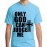 Men's Round Neck Cotton Half Sleeved T-Shirt With Printed Graphics - God Can Judge Me