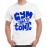 Men's Round Neck Cotton Half Sleeved T-Shirt With Printed Graphics - Gym And Tonic