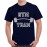 Men's Round Neck Cotton Half Sleeved T-Shirt With Printed Graphics - Gym Team