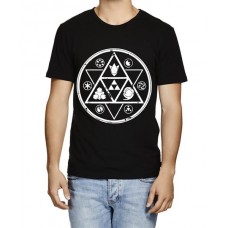 Symbols of Time Graphic Printed T-shirt