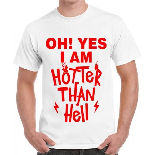Oh Yes I Am Hotter Than Hell Graphic Printed T-shirt