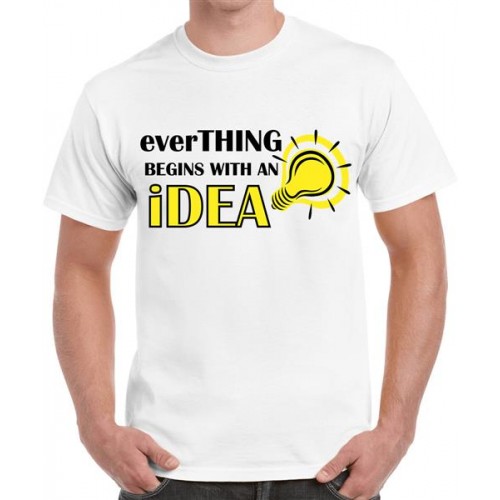 Everything Begins With An Idea Graphic Printed T-shirt