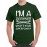 Men's Round Neck Cotton Half Sleeved T-Shirt With Printed Graphics - I'm A Designer 