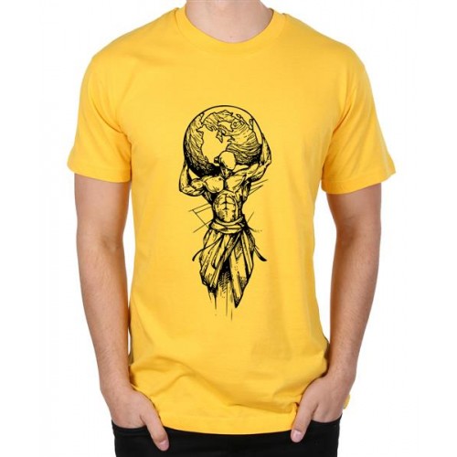Atlas Holding The World Graphic Printed T-shirt