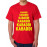 Men's Round Neck Cotton Half Sleeved T-Shirt With Printed Graphics - Kabaddi