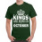 Kings Are Born In October Graphic Printed T-shirt
