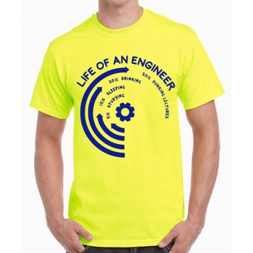 Life Of An Engineer Graphic Printed T-shirt