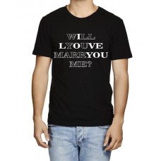 Will You Marry Me Graphic Printed T-shirt