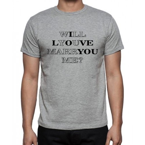 Will You Marry Me Graphic Printed T-shirt