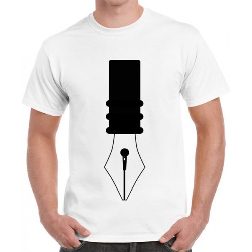 Microphone Pen Graphic Printed T-shirt