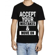 Accept Your Mistakes And Move On Graphic Printed T-shirt
