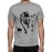 Men's Round Neck Cotton Half Sleeved T-Shirt With Printed Graphics - Music Man Dance
