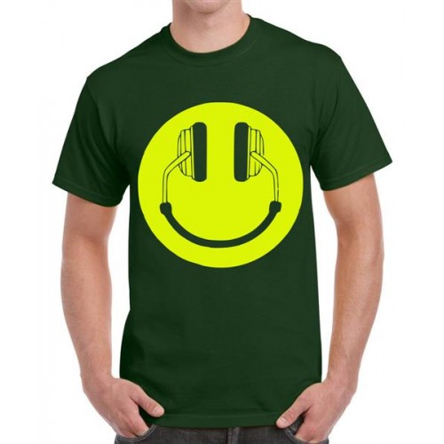 Musical Smiley Graphic Printed T-shirt