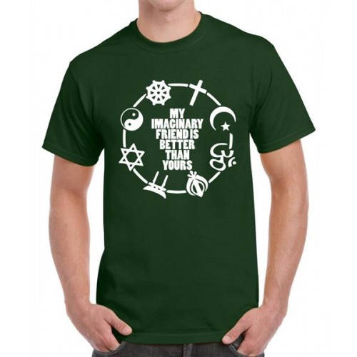My Imaginary Friend Is Better Than Yours Graphic Printed T-shirt