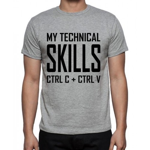 My Technical Skills Ctrl C + Ctrl Z Graphic Printed T-shirt