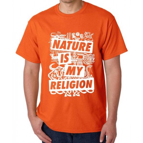 Nature Is My Religion Graphic Printed T-shirt