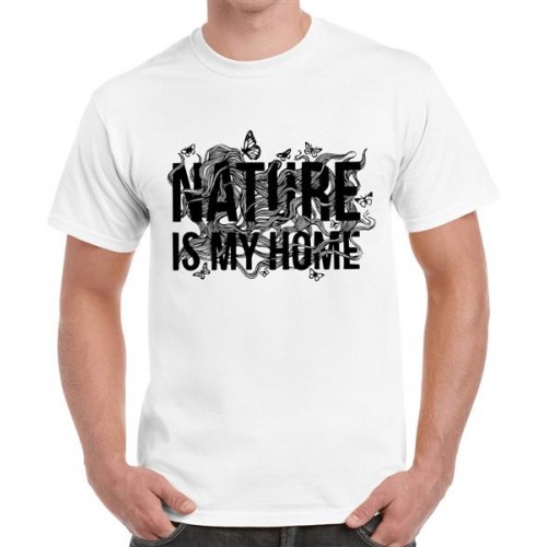 Nature Is My Home Graphic Printed T-shirt