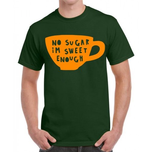 No Sugar Im Sweet Enough Graphic Printed T-shirt