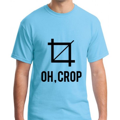 Oh Crop Graphic Printed T-shirt