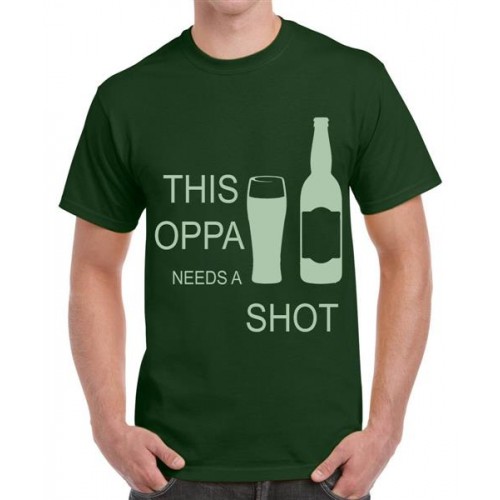 This Oppa Needs A Shot Graphic Printed T-shirt