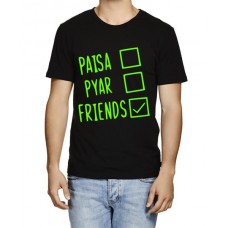 Paisa Pyar Friends Graphic Printed T-shirt