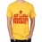Men's Round Neck Cotton Half Sleeved T-Shirt With Printed Graphics - Paradise Friendship Device