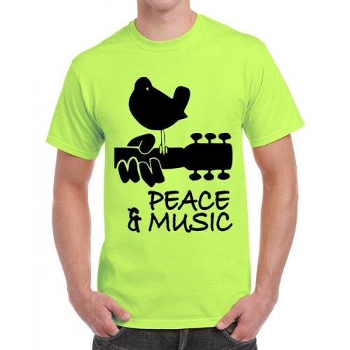 Peace And Music Graphic Printed T-shirt