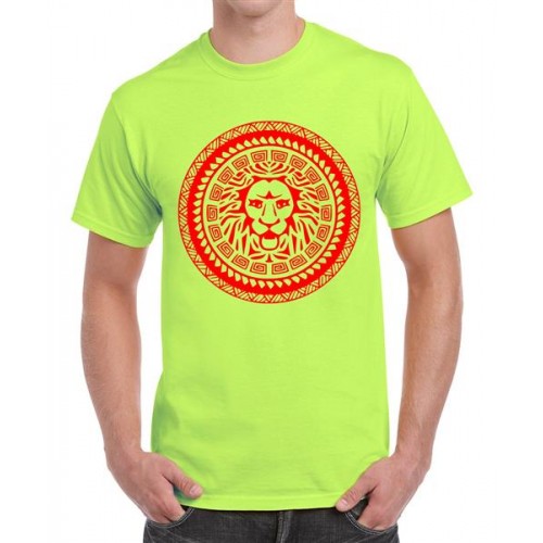 Polynesian Lion Tribal Graphic Printed T-shirt