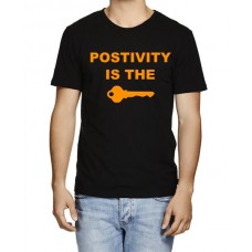 Positivity Is The Key Graphic Printed T-shirt