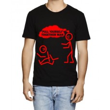 Pull Yourself Together Man Graphic Printed T-shirt