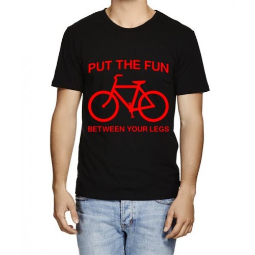 Put The Fun Between Your Legs Graphic Printed T-shirt