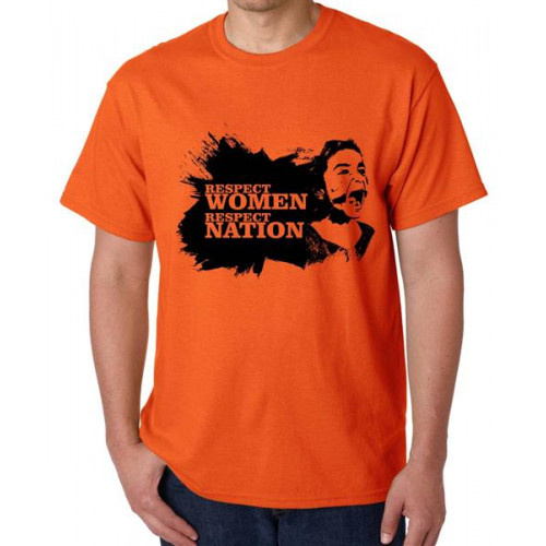 Respect Women Respect Nation Graphic Printed T-shirt
